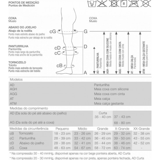 MEIA 3/4 ULTRALINE 4000 EFEITO CLIMÁTICO TACTEL - VENOSAN