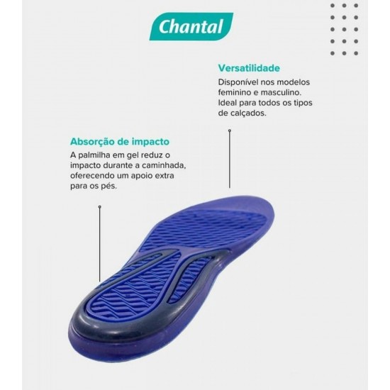 PALMILHA MEMORY FOAM + GEL - CHANTAL
