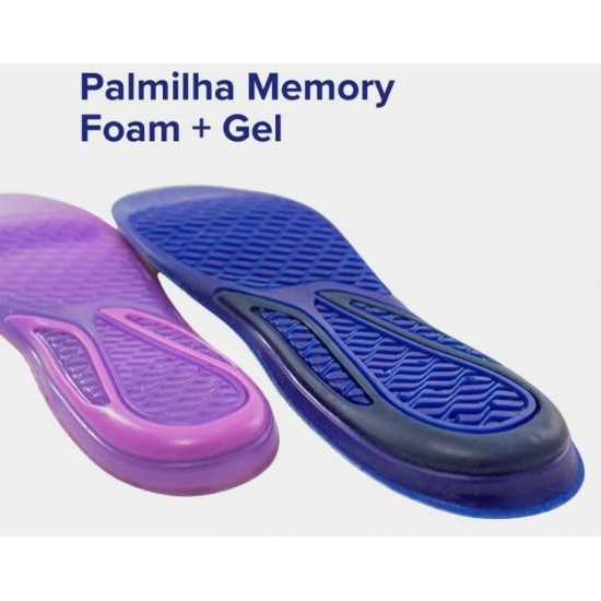 PALMILHA MEMORY FOAM + GEL - CHANTAL