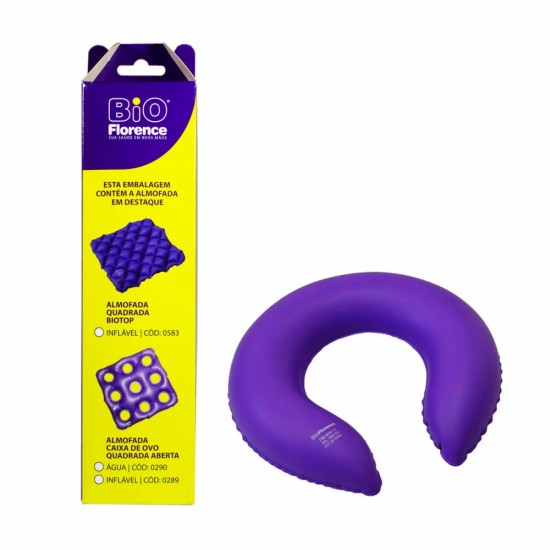 ALMOFADA INFLÁVEL HIGIÊNICA PARA CADEIRA DE BANHO/VASO SANITÁRIO - BIO FLORENCE