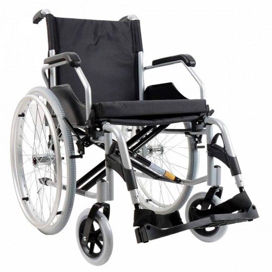 CADEIRA DE RODAS D600 EM ALUMÍNIO 44CM ATÉ 120KG - DELLAMED