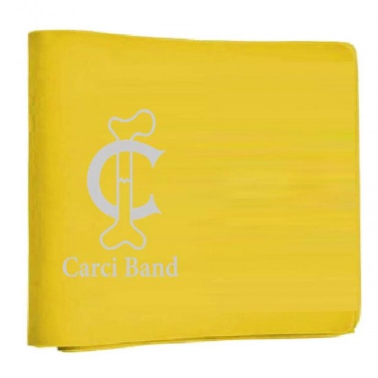FAIXA ELÁSTICA FRACO AMARELO - 1,5 M CARCI BAND