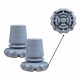 PONTEIRA PARA MULETA AXILAR CINZA ARTICULADA 7/8 - MERCUR