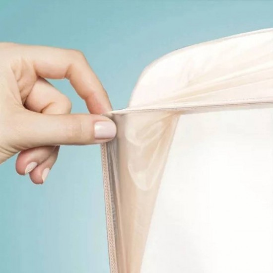LENÇOL CASAL PLÁSTICO PVC IMPERMEÁVEL C/ ELÁSTICO BEGE