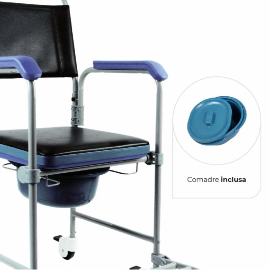 CADEIRA DE BANHO DOBRÁVEL DESMONTÁVEL ATÉ 150KG D50 DELLAMED