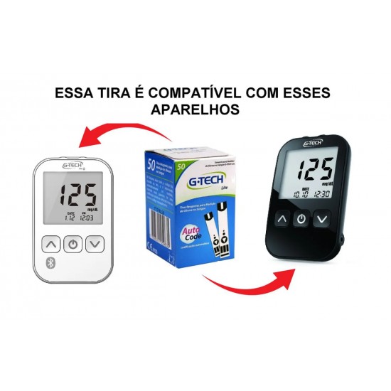 TIRA PARA MEDIÇÃO DE GLICEMIA LITE C/ 50 - G.TECH