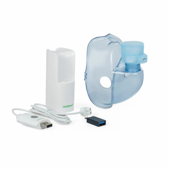 INALADOR E NEBULIZADOR DE REDE VIBRATÓRIA PORTÁTIL VP-M10 - BIOLAND