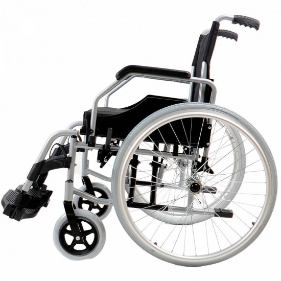 CADEIRA DE RODAS D600 EM ALUMÍNIO 44CM ATÉ 120KG - DELLAMED