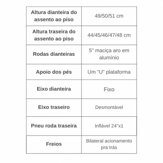 CADEIRA DE RODAS M3 PREMIUM MONOBLOCO EM ALUMÍNIO - ORTOBRAS