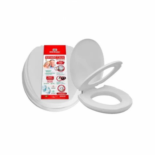 ASSENTO SANITÁRIO ELEVADO COM TAMPA MEBUKI