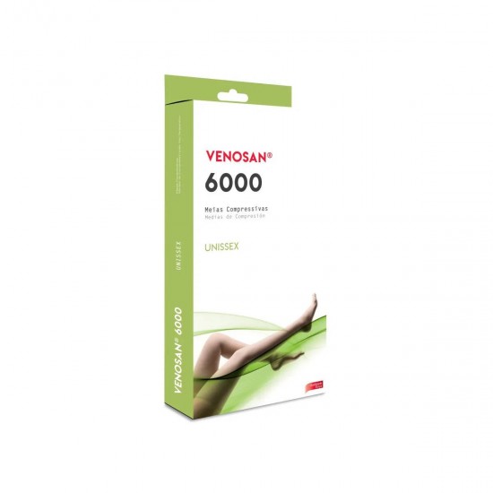 MEIA 3/4 VENOSAN AD 6000 MÉDIA COMPRESSÃO 20-30MMHG - SEM PONTEIRA