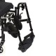 CADEIRA DE RODAS K2 PÉS ELEVÁVEIS EM ALUMÍNIO PRETA 50CM - ORTOBRAS