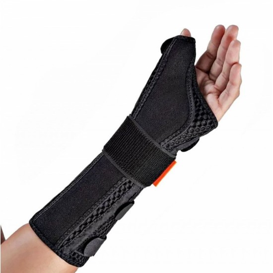 ÓRTESE COMFORT AIR LONGA COM POLEGAR PRETA - HIDROLIGHT