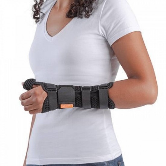 ÓRTESE COMFORT AIR LONGA COM POLEGAR PRETA - HIDROLIGHT