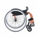 CADEIRA DE RODAS STAR LITE MONOBLOCO EM ALUMÍNIO 42CM PRETA - ORTOBRAS